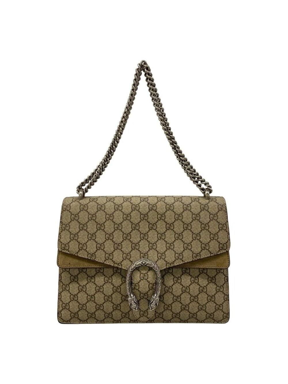 Gucci Shoulder Bag Dionysus Beige Dark Brown